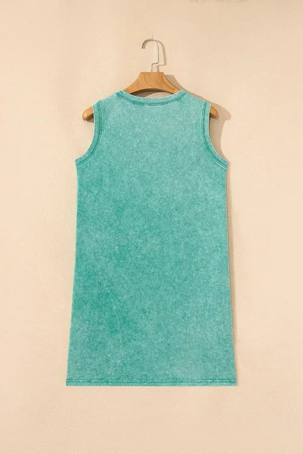 Mini-robe débardeur Beau Blue Mineral Wash à poches