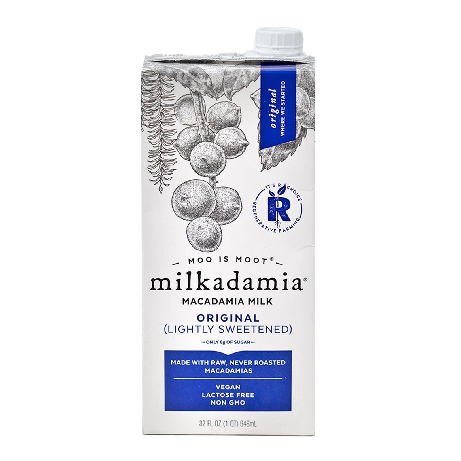 Milkadamia - Boisson non sucrée à la noix de macadamia (946 ml)
