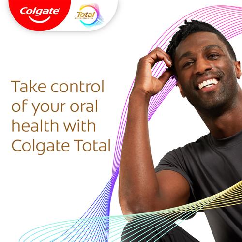Dentifrice Colgate Total Blancheur + Charbon, Dentifrice Menthe, Tube de 144g, Lot de 2