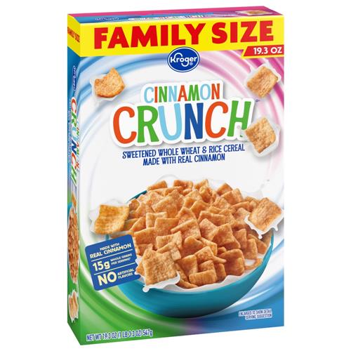 Céréales Kroger Cinnamon Crunch Format familial 547 g