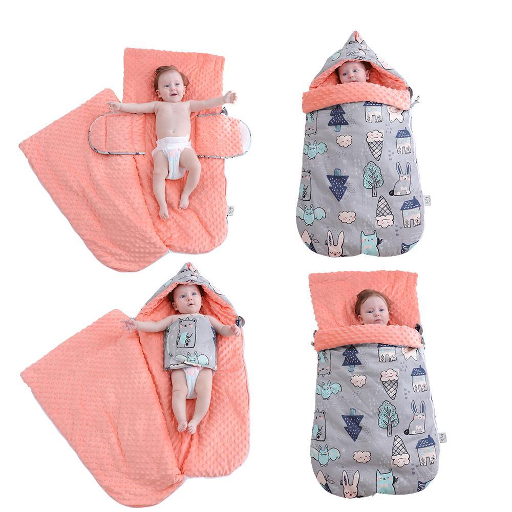Nouveau-né Bébé Enveloppe Cocon Modèle Sac de couchage Enfant Garçon Fille Enfants Gigoteuse Couverture d'emmaillotage Pour Bébé Enfants
