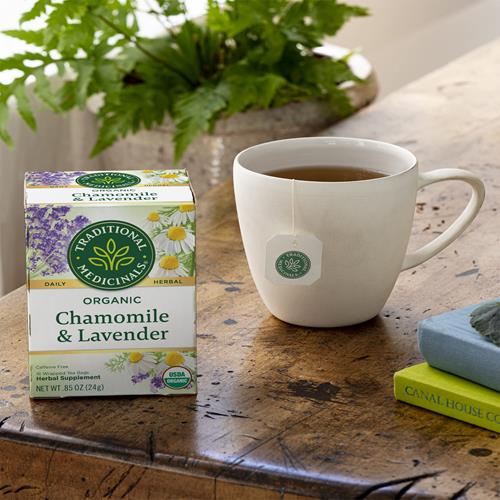 Tisanes Camomille et Lavande Bio Traditional Medicinals, 16 sachets (lot de 1)