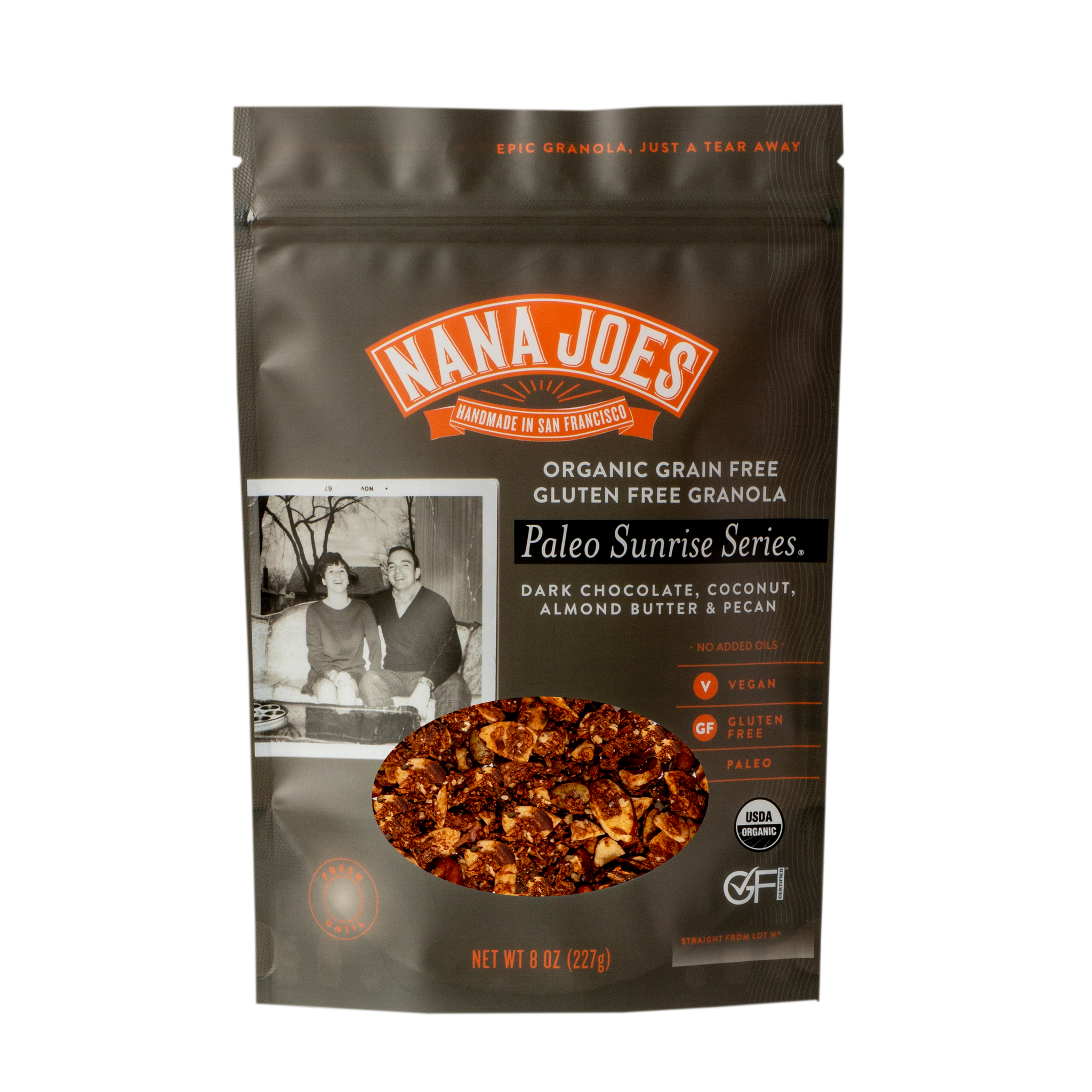 Nana Joes - Mélange de granola biologique « Paleo Sunrise Series » avec chocolat Hu (227 g)