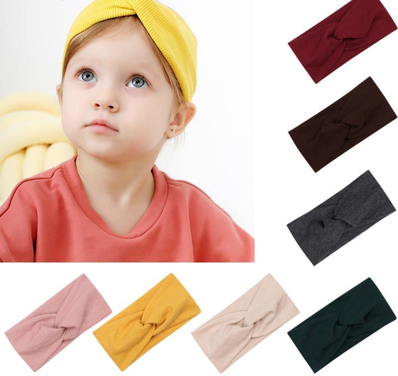 Bandeau Torsadé Élastique en Tricot pour Bébé Fille Femme Enfant Turban