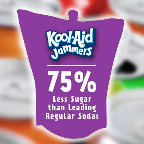 Boisson Kool-Aid Jammers saveur raisin, boîte de 10, sachets de 177 ml