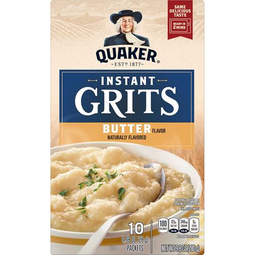 Quaker Instant Grits, beurre, sachets de 0,98 oz (paquet de 10)
