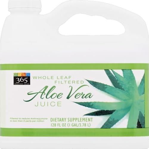 Whole Foods Market, Jus d'Aloe Vera Bio, Feuille Entière, 128 fl oz