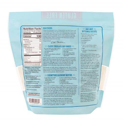 Farine à pâtisserie sans gluten 1 pour 1 Bob's Red Mill, 64 oz (lot de 1) - Sans OGM, végétalien, casher