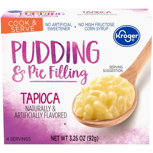 Préparation pour pouding et garniture de tarte au tapioca Kroger 92 g