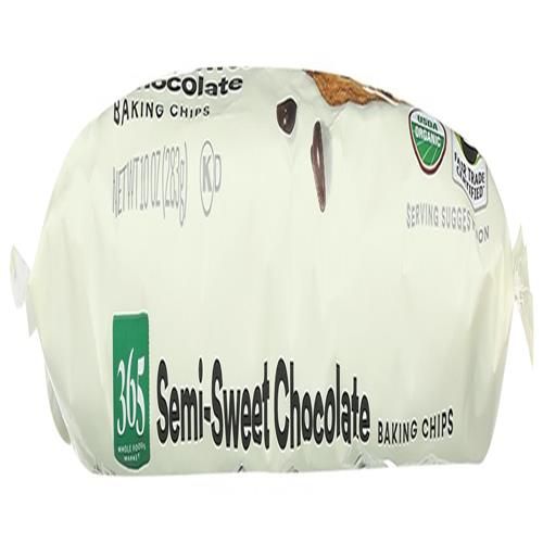 Whole Foods Market, Pépites de chocolat mi-sucré bio, 283 g