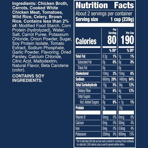 Progresso Traditional, Soupe au poulet et riz sauvage, Sans gluten, 19 oz.