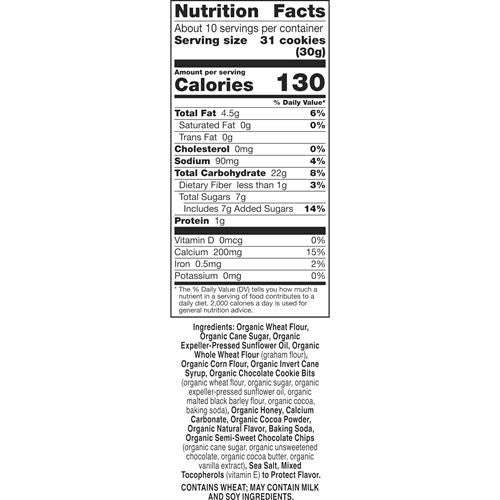 Annies Organic Friends Bunny Grahams, Pépites de chocolat, Chocolat et Miel, Biscuits Graham Cuits, 319 g
