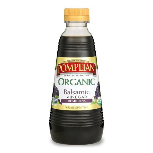 Vinaigre Balsamique Biologique Gourmet de Pompéien, Parfait pour les Vinaigrettes, Marinades et Légumes, Non-Allergène, Sans OGM, 473 ml