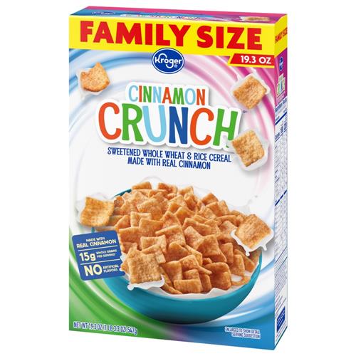 Céréales Kroger Cinnamon Crunch Format familial 547 g