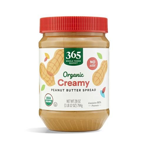 Beurre de cacahuètes crémeux biologique Whole Foods Market, 794 g