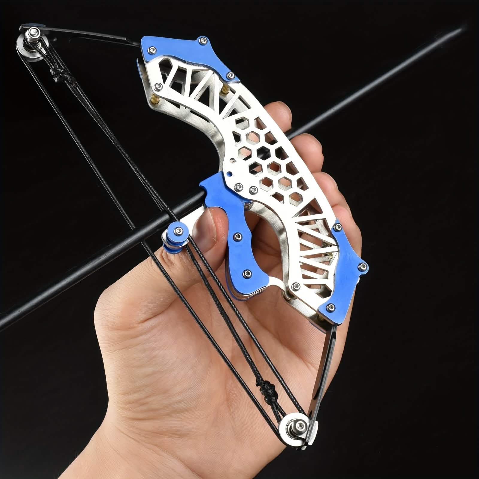 Mini kit d'arc de tir à l'arc – Droitier/gaucher, arc à poulies en métal, pratique de tir