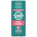 Tom's Of Maine Déodorant Naturel Sans Aluminium Rose Vanille Pour Femmes et Hommes | Transparent à l'application | Protection Contre Les Odeurs et l'Humidité | Ingrédients D'origine Naturelle et Rétenteurs d'Hydratation | 92 g