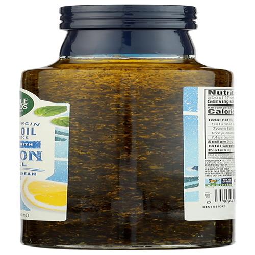 Whole Foods Market, Huile d'olive vierge extra, grecque infusée au citron et aux herbes méditerranéennes, 250 ml