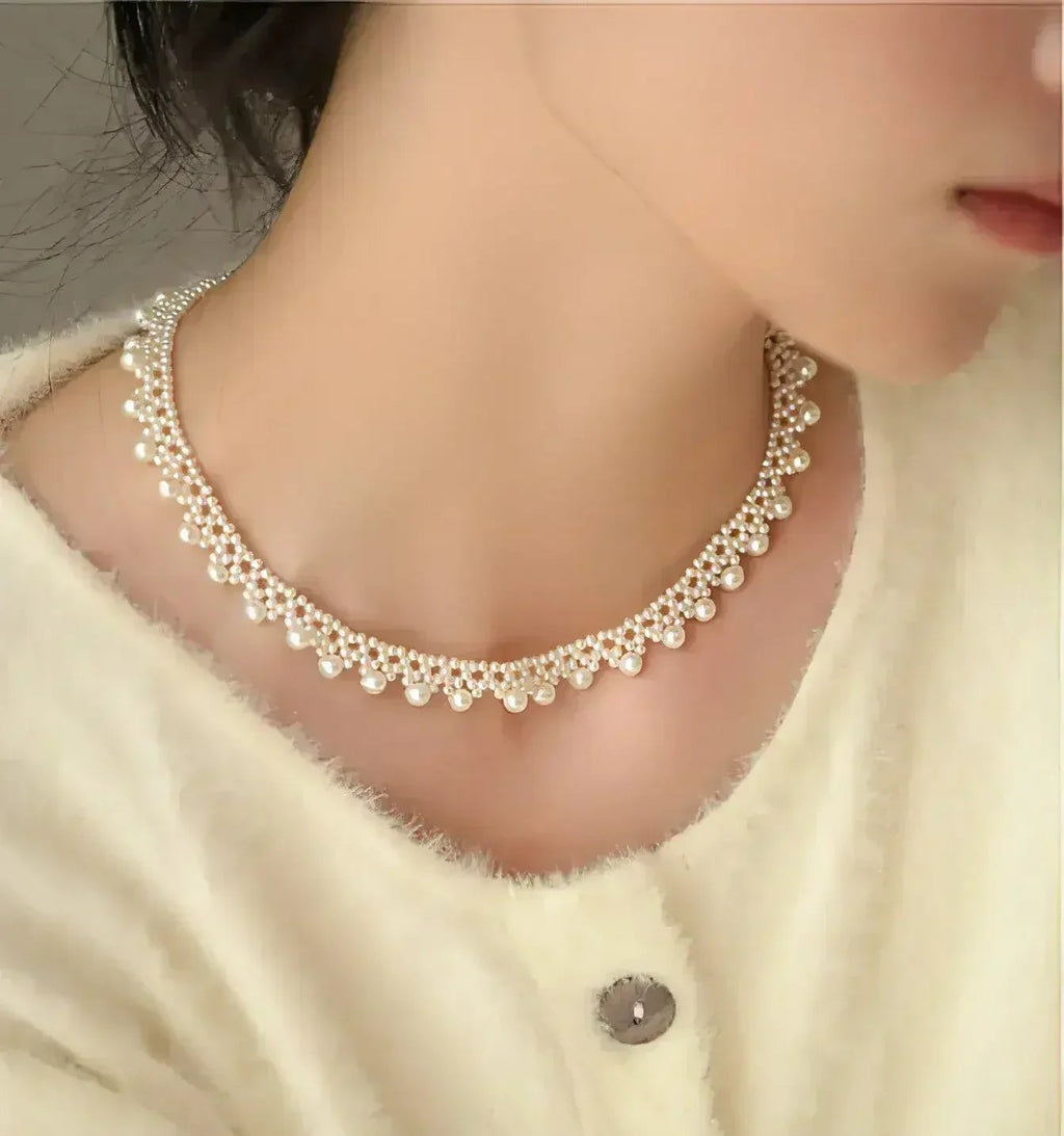 LuxeBijoux™ – Collier de perles des mers du Sud avec accent en or 18 carats