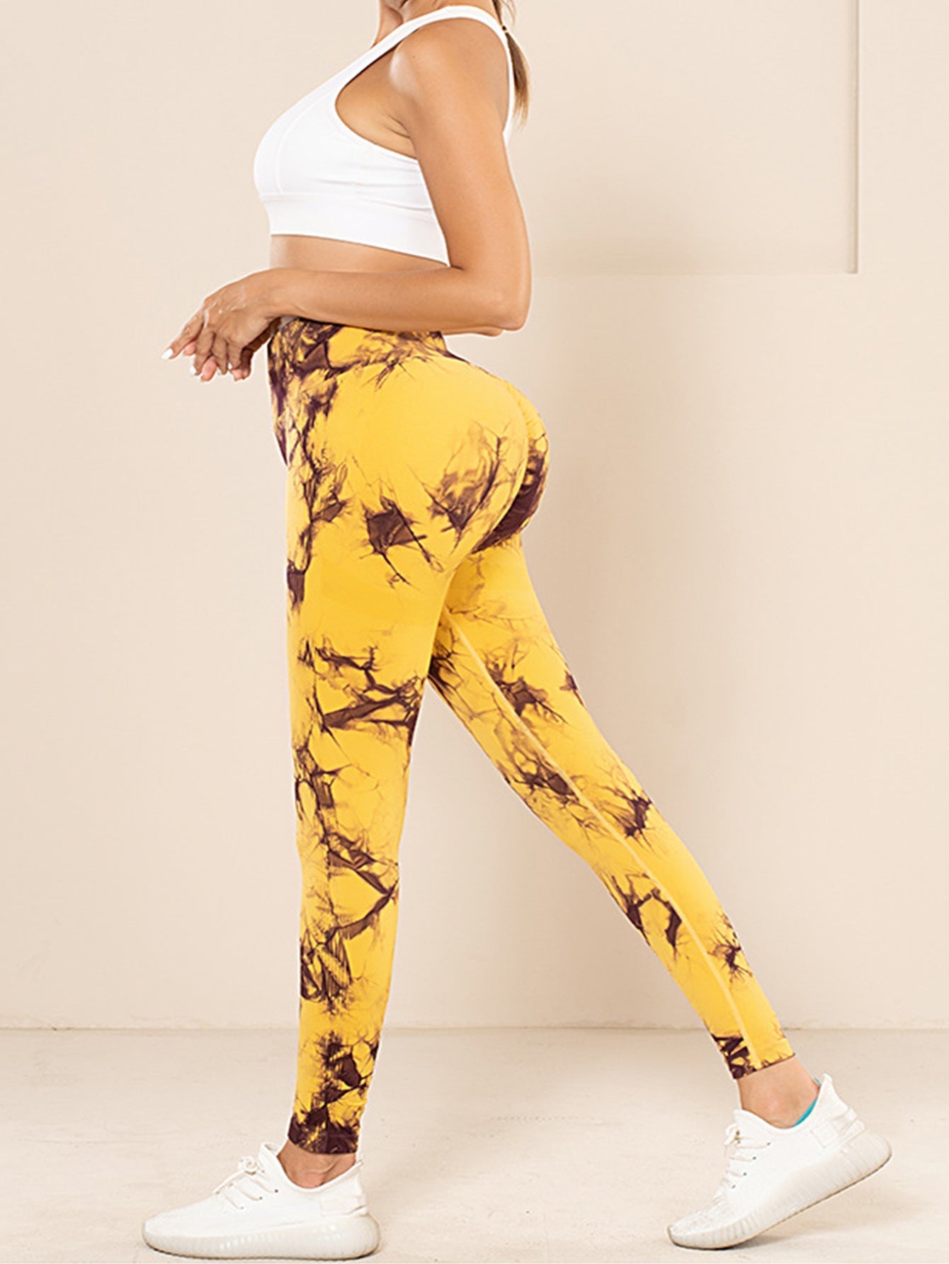 Legging coupé en tie and dye - Lot de 5