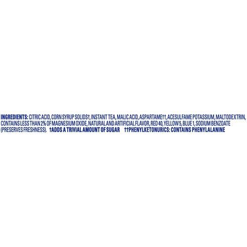 Mélange pour boisson en poudre Crystal Light Thé Glacé à la Pêche Sans Sucre À Emporter, 10 sachets