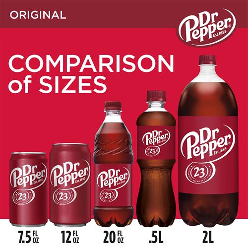 Dr Pepper - Mini Canettes, 221 ml, paquet de 6