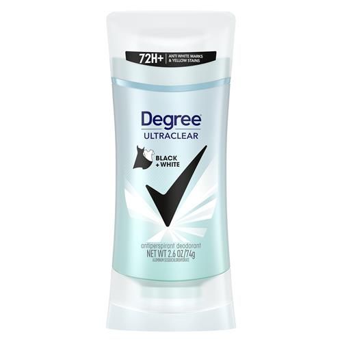 Déodorant Anti-Transpirant Degree Ultraclear Noir+Blanc Anti-Marques Blanches Et Taches Jaunes Pour Femme 73g