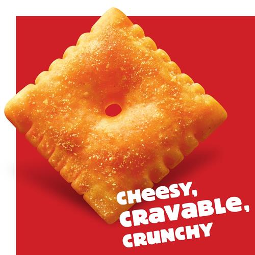 Cheez-It Craquelins au fromage, Craquelins de collation cuits au four, Collations pour le déjeuner, Format familial, Extra Fromagé, Boîte de 600 g (1 boîte)