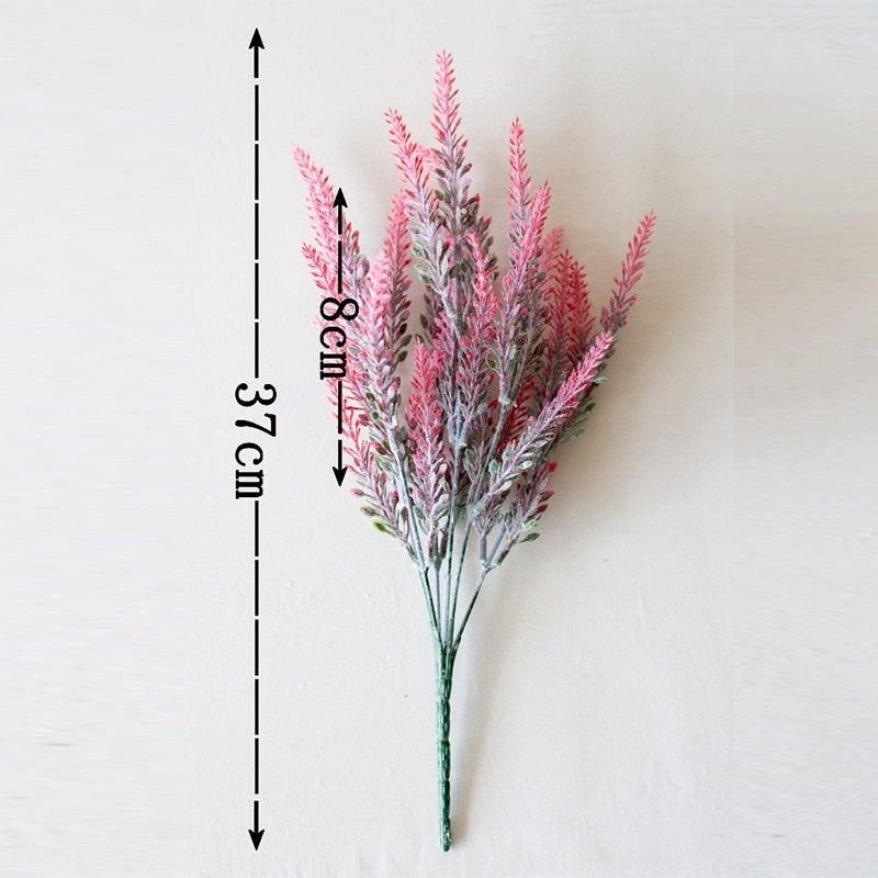 1 lot de fleurs artificielles de lavande, fausses fleurs, bouquet de mariage, centres de table, arrangements décoratifs pour la maison, la cuisine et le bureau