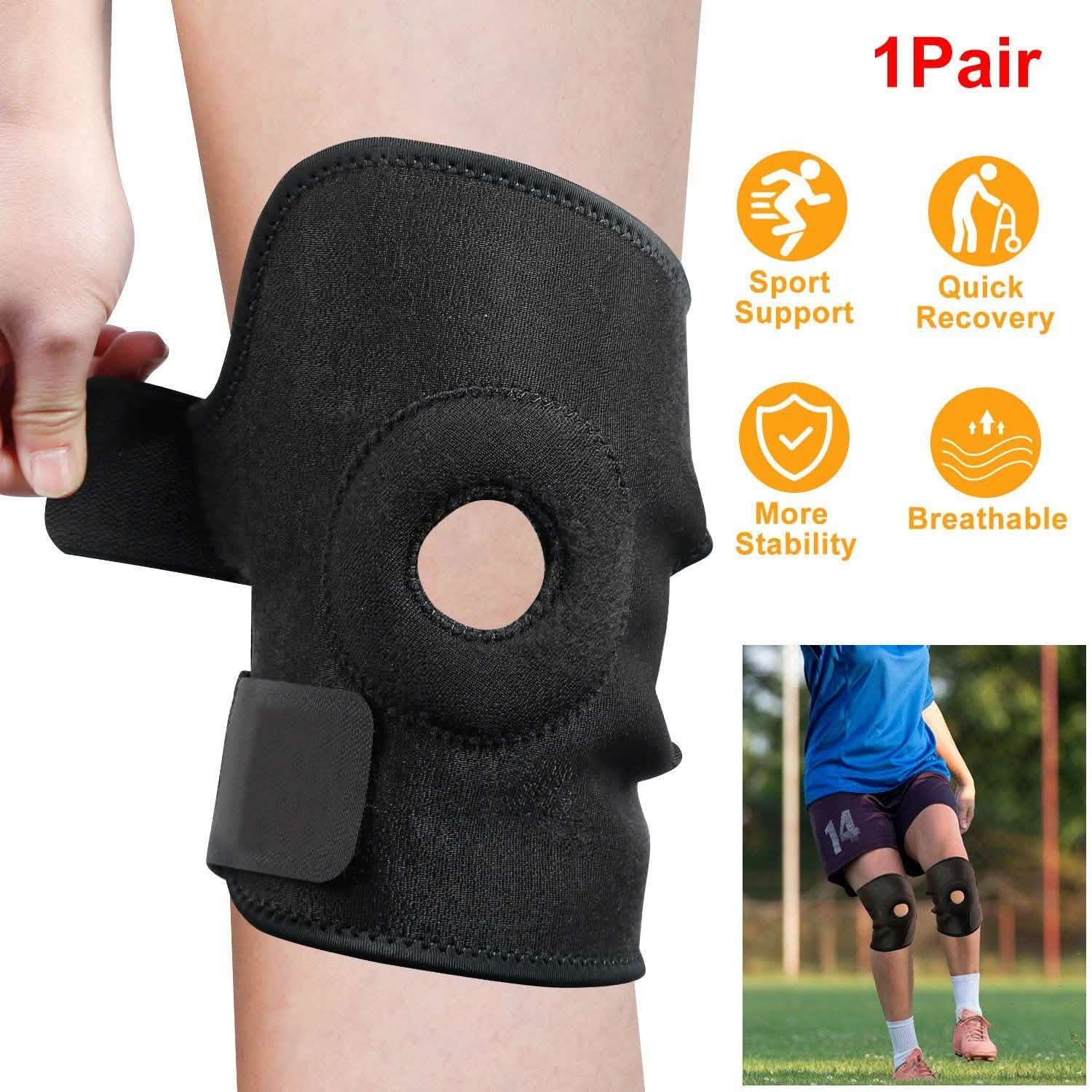 1-paire : Genouillère de compression réglable