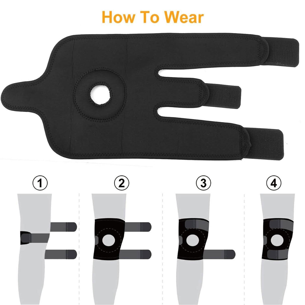 1-paire : Genouillère de compression réglable