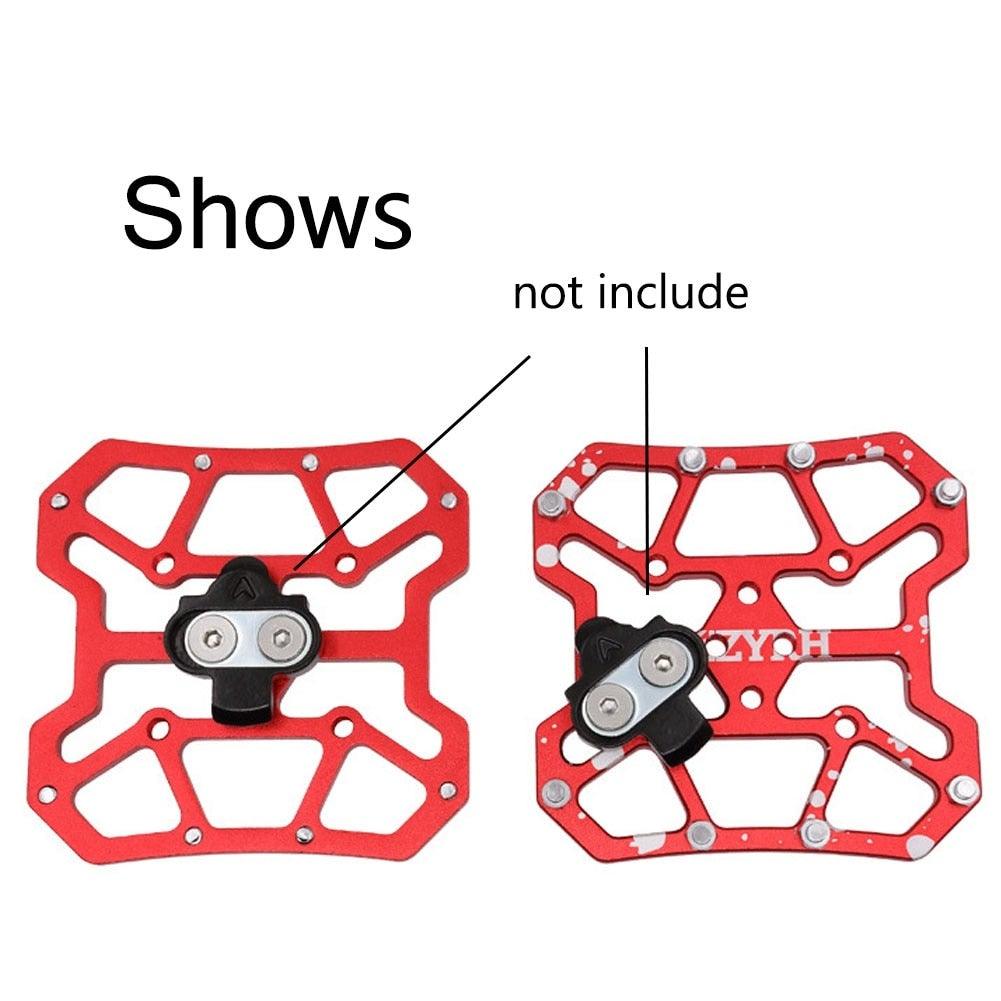 1 paire d'adaptateurs de plate-forme en alliage d'aluminium pour pédales automatiques de vélo de route VTT, adaptateurs de plate-forme universels en alliage pour pédales automatiques à cales