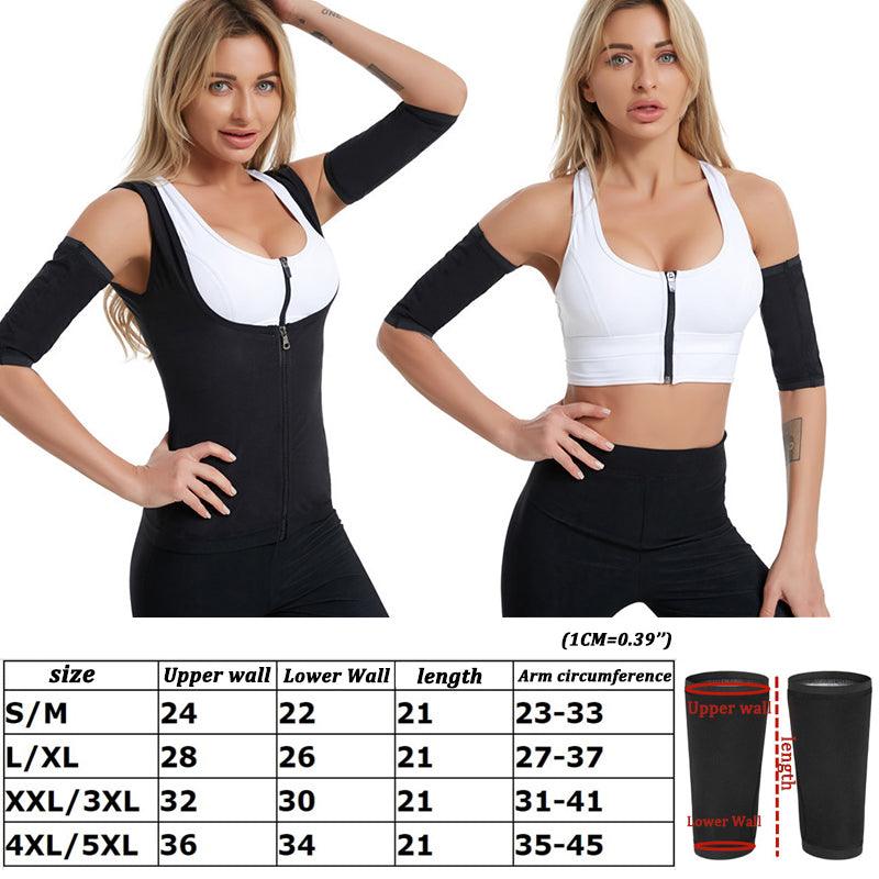 1 Paire de Manchettes de Bras Compression Élastique Femme Manches Amincissantes Anti-Cellulite Manchettes de Compression Rafraîchissantes pour Hommes et Femmes Protecteur de Bras pour Basketball Sport Kit de Bras