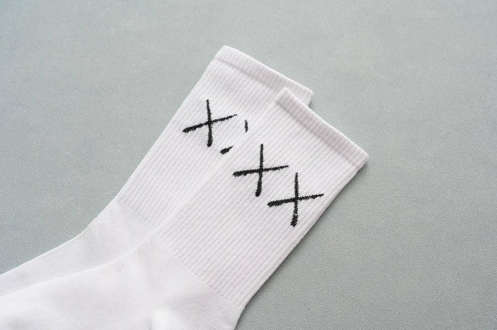 1 Paire Chaussettes De Sport Unisexe Neuves En Coton Peigné Pur Respirantes De Compression Longues Couleur Unie Noir Blanc Pour Hommes Et Femmes Été Hiver Mi-Mollet Chaudes