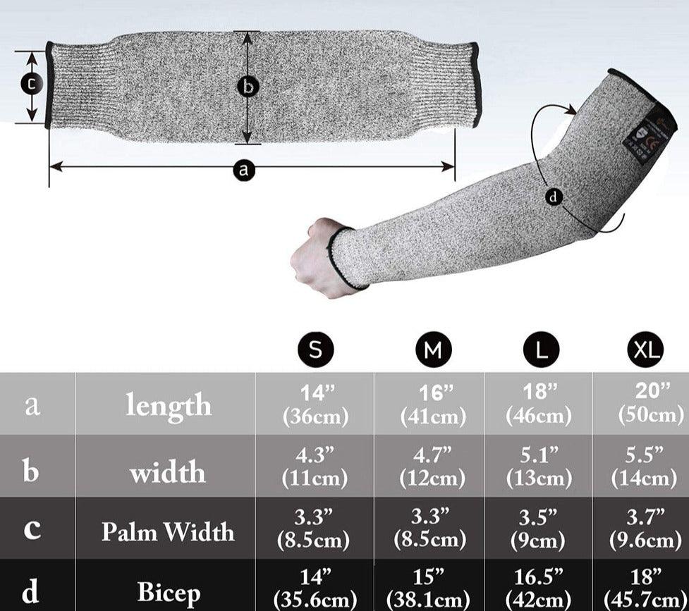 1 PC Hommes Résistant Travail Protection Manches Bras Protecteurs Manches Bras Anti-coupure Couvre-bras de Travail Pour Jardin Cuisine Confortable Doux Manchon de Bras Protecteurs de Bras Mince Pour Peau Fine