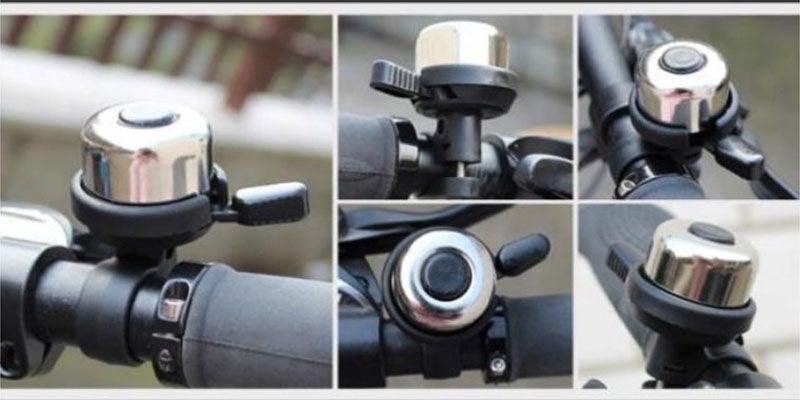 1 klaxon de vélo de sport, de VTT, de route, en métal, avertisseur de sécurité, alarme, accessoires de cyclisme de protection, cloche de vélo classique pour adultes, hommes, femmes, enfants, filles, garçons, vélos, accessoires de VTT