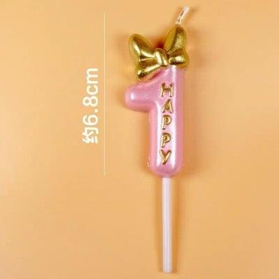 1 bougie d'anniversaire numéro 0-9, chiffre un, bougies dorées pour fête d'anniversaire, fête prénatale, bougies de gâteau joyeux anniversaire pour enfants adultes, mariage/fête, outils de décoration de gâteau avec bougie couronne