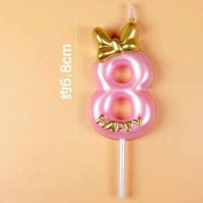 1 bougie d'anniversaire numéro 0-9, chiffre un, bougies dorées pour fête d'anniversaire, fête prénatale, bougies de gâteau joyeux anniversaire pour enfants adultes, mariage/fête, outils de décoration de gâteau avec bougie couronne