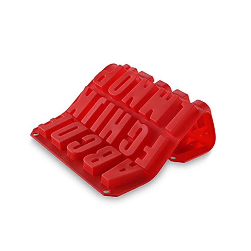 1 Pcs Silicone Grand Alphabet Glaçons Chocolat Lettre Moule Pochoir Gâteau Gelée Cupcake Moule de Cuisson Plateau à Glaçons Moule à Biscuits 26 Grandes Lettres Moule en Silicone Moule Alphabet Moule Chocolat Moule à Biscuits Bac à Glaçons