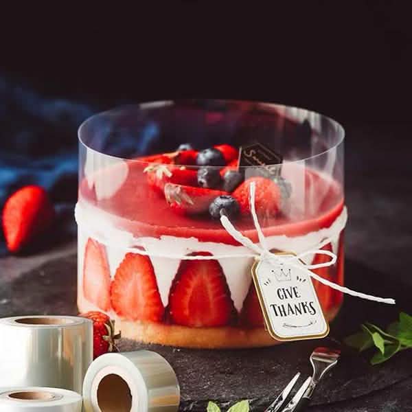 1-Rouleau : Film décoratif transparent pour gâteau