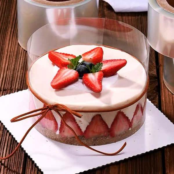 1-Rouleau : Film décoratif transparent pour gâteau
