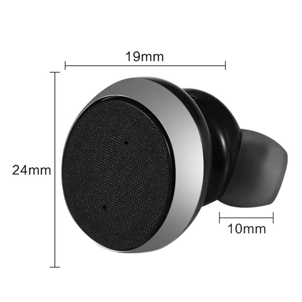 1-Unité : Mini casque stéréo intra-auriculaire sans fil Bluetooth 10.0 invisible