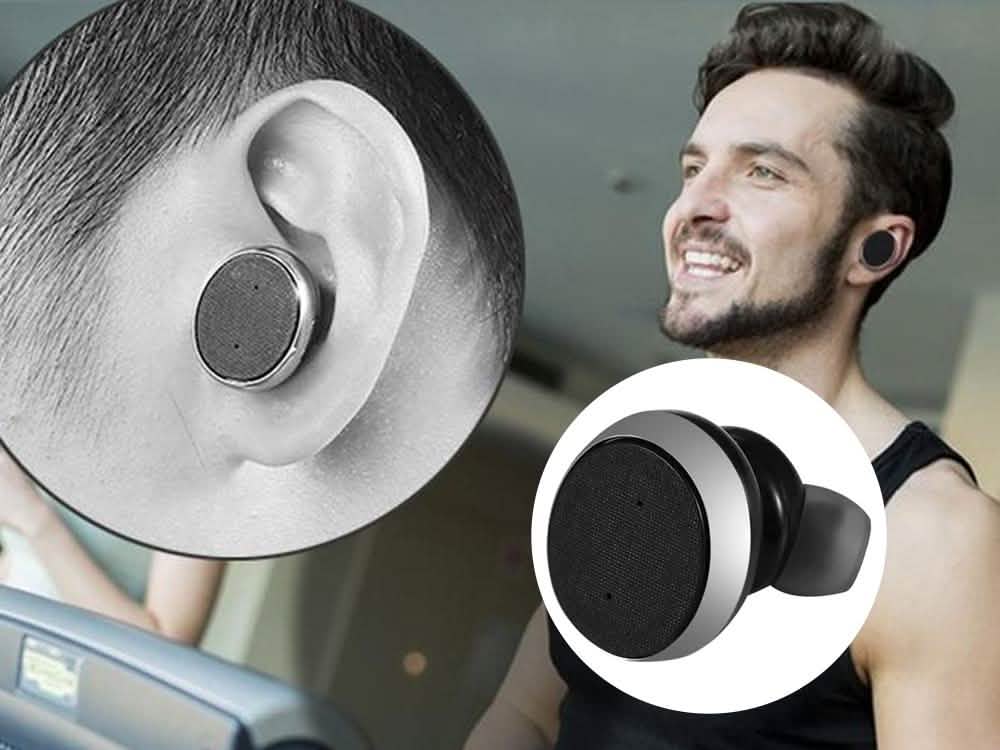 1-Unité : Mini casque stéréo intra-auriculaire sans fil Bluetooth 10.0 invisible