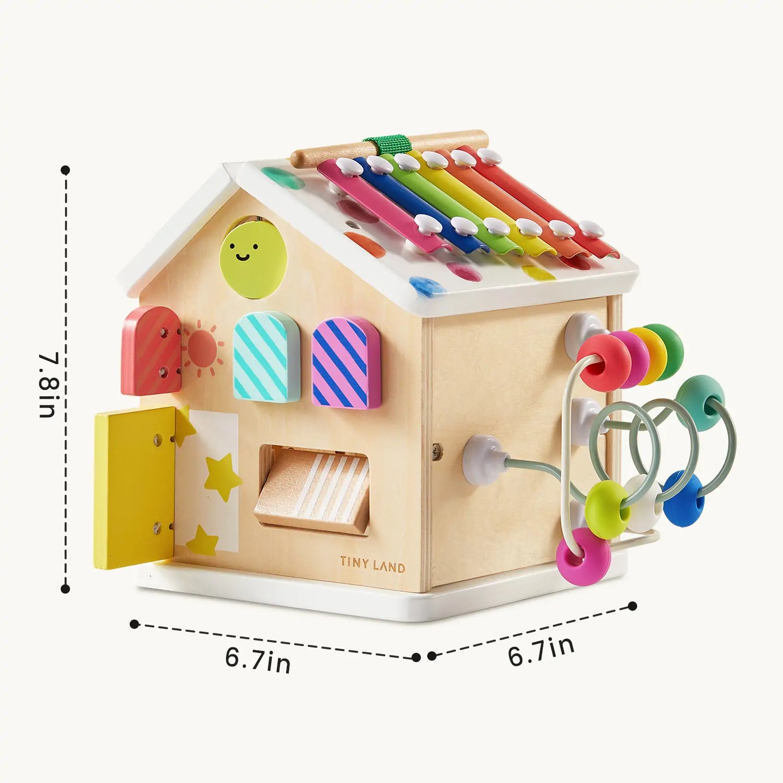 Cube d'activités Tiny Land® La maisonnette - Arc-en-ciel