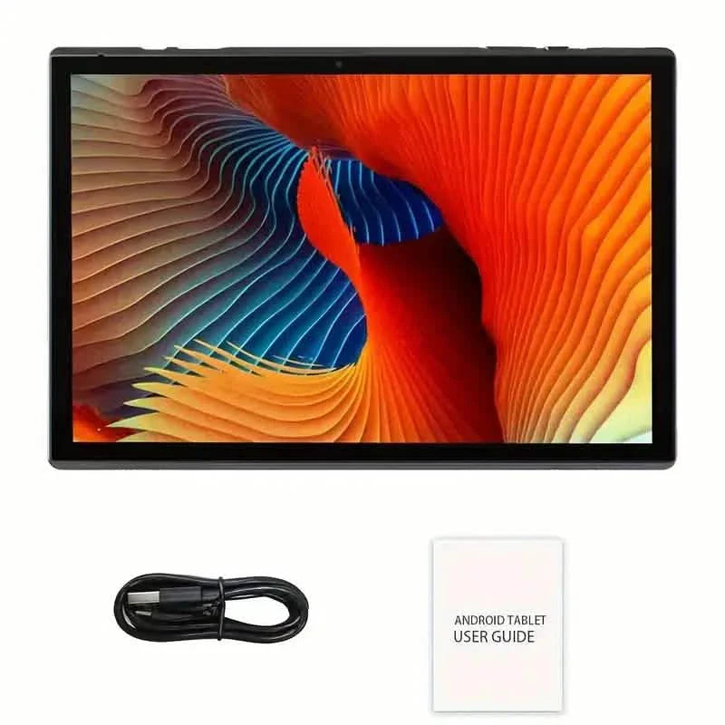 Tablette Android 12 de 10 pouces avec 32 Go + 4 Go de RAM et caméras avant et arrière