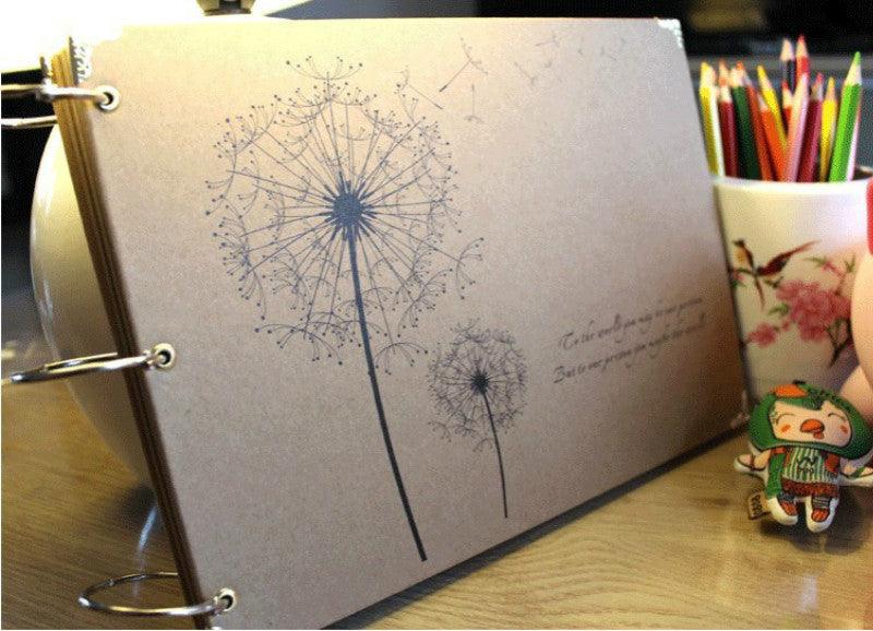 Album DIY 10 Pouces, Série Pissenlit, Albums Photo Faits Main pour Amoureux, Bébé, Mariage, Autocollants, Scrapbooking, Albums de Famille, Cadeau d'Anniversaire pour Couple