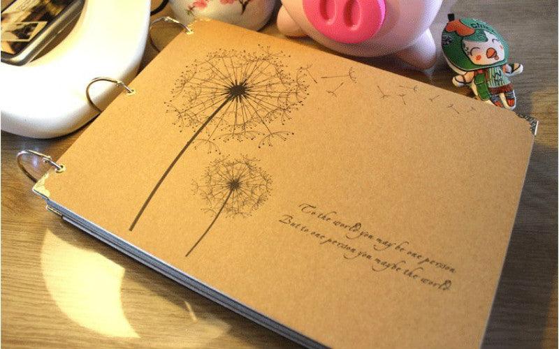 Album DIY 10 Pouces, Série Pissenlit, Albums Photo Faits Main pour Amoureux, Bébé, Mariage, Autocollants, Scrapbooking, Albums de Famille, Cadeau d'Anniversaire pour Couple