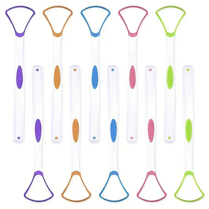 Lot de 10 : gratte-langue 100 % sans BPA