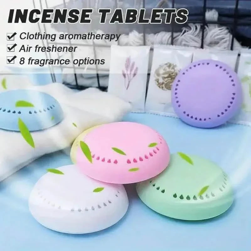 Paquet de 10 : Désodorisants d'ambiance aromatiques – Tablettes désodorisantes solides avec coque supplémentaire