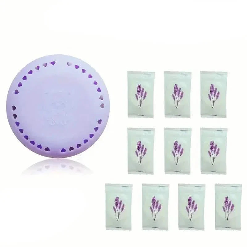 Paquet de 10 : Désodorisants d'ambiance aromatiques – Tablettes désodorisantes solides avec coque supplémentaire